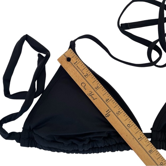 KONA SOL DOUBLE TUNNEL BIKINI TOP. BLACK. LARGE. - Picture 7 of 10
